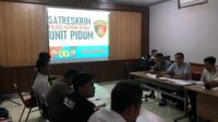 kegiatan gelar perkara dan rapat anev satreskrim POLRES KAYONG UTARA